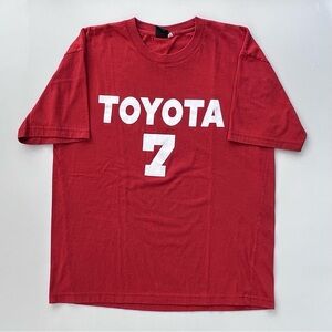 Vintage Toyota Jaworksi Poland JDM Red Racing Graphic T Shirt Size Men’s Large